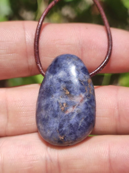 Saphir - Edelstein Kette Heilstein blau Natur Geschenk Mann Frau Er Sie Vater Sohn Mutter Glück Energie Chakra Schutz Rarität Selten Sammler - Art of Nature Berlin