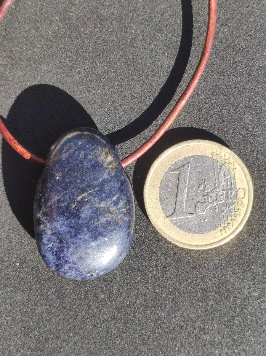 Saphir - Edelstein Kette Heilstein blau Natur Geschenk Mann Frau Er Sie Vater Sohn Mutter Glück Energie Chakra Schutz Rarität Selten Sammler - Art of Nature Berlin