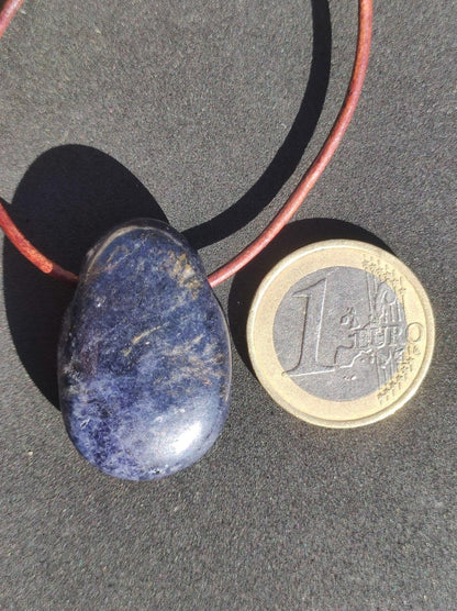 Saphir - Edelstein Kette Heilstein blau Natur Geschenk Mann Frau Er Sie Vater Sohn Mutter Glück Energie Chakra Schutz Rarität Selten Sammler - Art of Nature Berlin