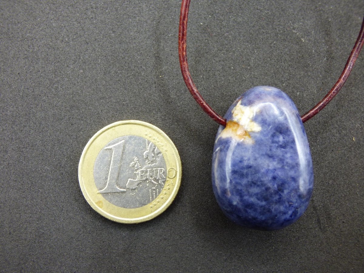 Saphir - Edelstein Kette Heilstein blau Natur Geschenk Mann Frau Er Sie Vater Sohn Mutter Glück Energie Chakra Schutz Rarität Selten Sammler - Art of Nature Berlin