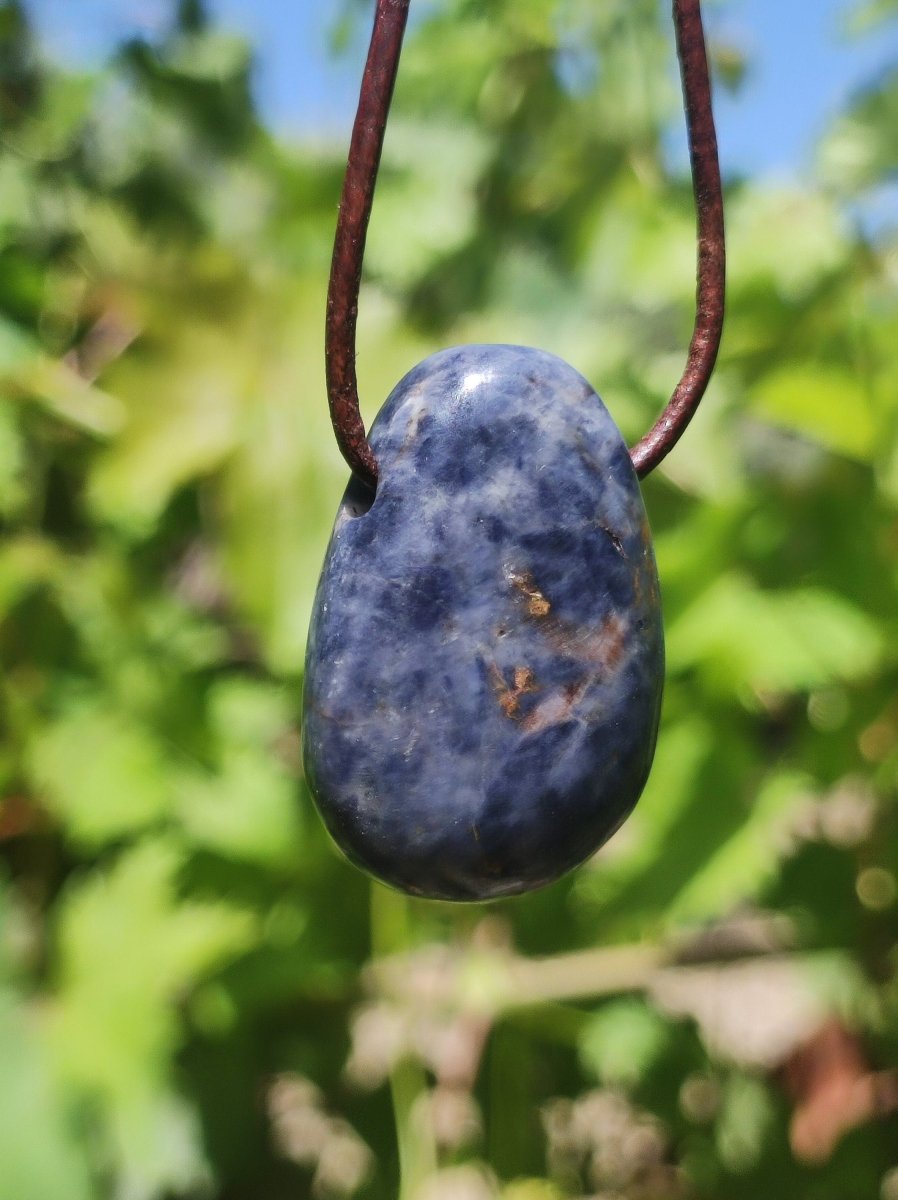 Saphir - Edelstein Kette Heilstein blau Natur Geschenk Mann Frau Er Sie Vater Sohn Mutter Glück Energie Chakra Schutz Rarität Selten Sammler - Art of Nature Berlin