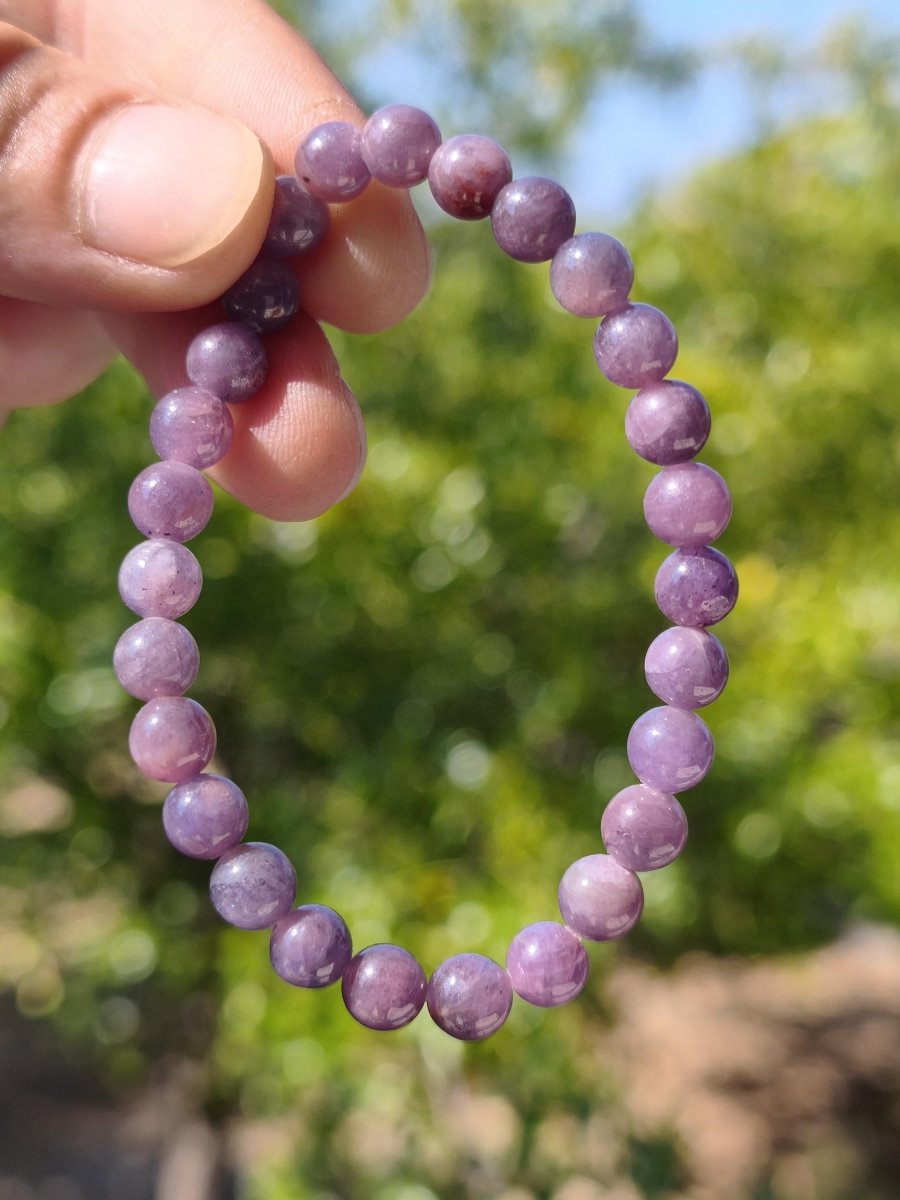 Saphir Rubin (Korund) - Edelstein Armband blau rot pink Heilstein Geschenk Er Sie Mann Frau Freund Rarität Energie Kraft Hippie Boho Natur - Art of Nature Berlin