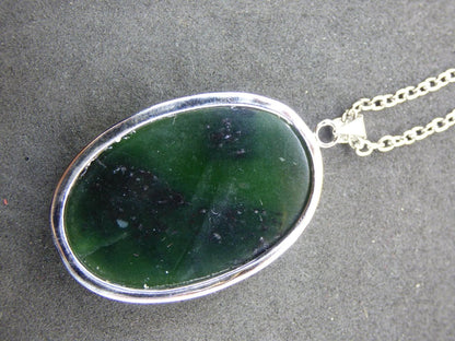 Serpentin A - 925 Silber Edelstein Kette grün Natur Heilstein Kristall Rarität Anhänger Mann Frau Er Sie Geschenk Selten Edel transparent - Art of Nature Berlin