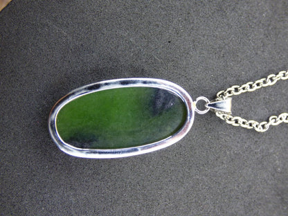 Serpentin A - 925 Silber Edelstein Kette grün Natur Heilstein Kristall Rarität Anhänger Mann Frau Er Sie Geschenk Selten Edel transparent - Art of Nature Berlin