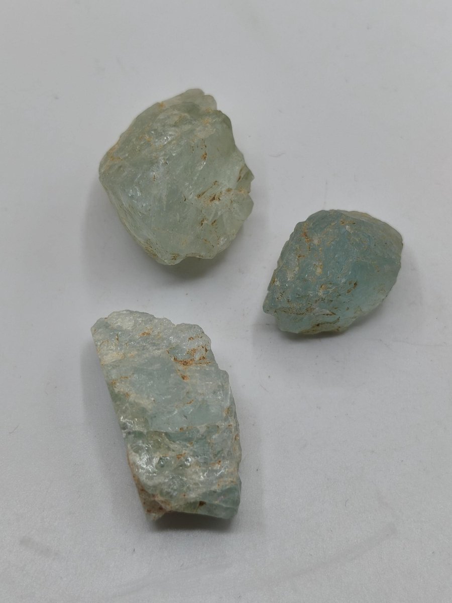 SET Aquamarin A - LOT Sammler Stufen Rarität ~ Magische Edelstein Deko Kristall Heilstein Mineral Kollektion Energie Natur - Art of Nature Berlin