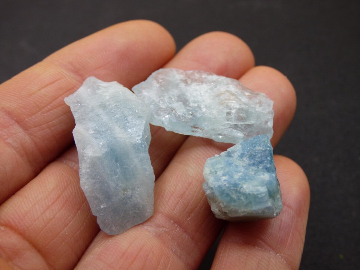 SET Aquamarin A - LOT Sammler Stufen Rarität ~ Magische Edelstein Deko Kristall Heilstein Mineral Kollektion Energie Natur - Art of Nature Berlin