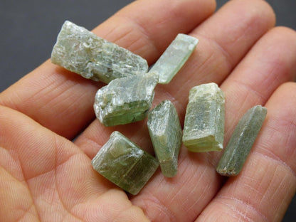 SET Cyanit grün - roh Steine Wasserstein Trinkwasser Auf Entladen Edelstein Natur Energiewasser Echt Brasilien Rarität Heilstein DIY Bastel - Art of Nature Berlin