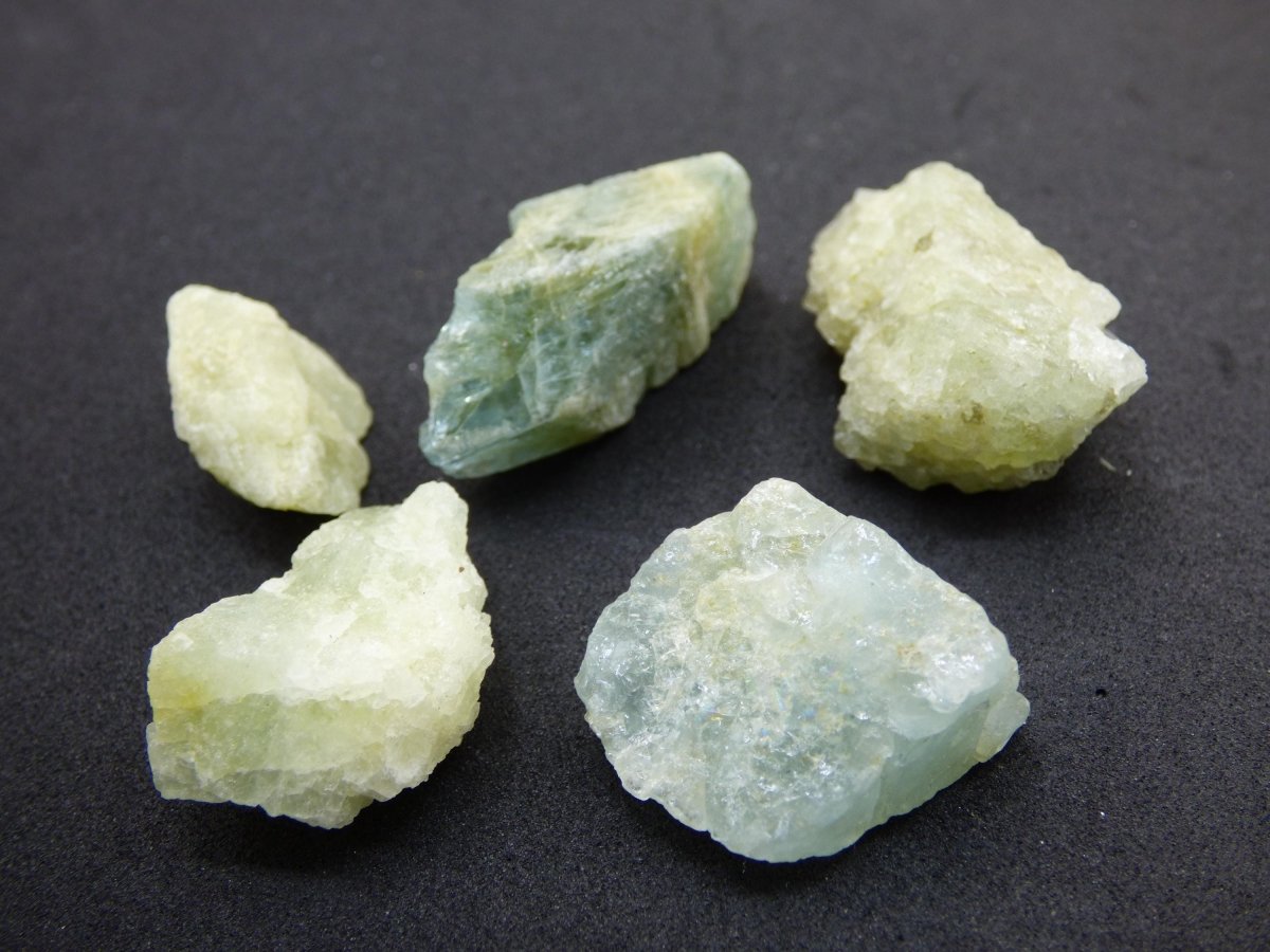 SET Heliodor Beryl A - LOT Sammler Stufen Rarität ~ Magische Edelstein Deko Kristall Heilstein Mineral Kollektion Energie Natur - Art of Nature Berlin