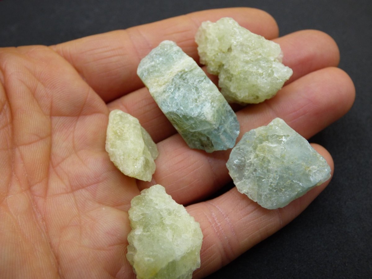 SET Heliodor Beryl A - LOT Sammler Stufen Rarität ~ Magische Edelstein Deko Kristall Heilstein Mineral Kollektion Energie Natur - Art of Nature Berlin