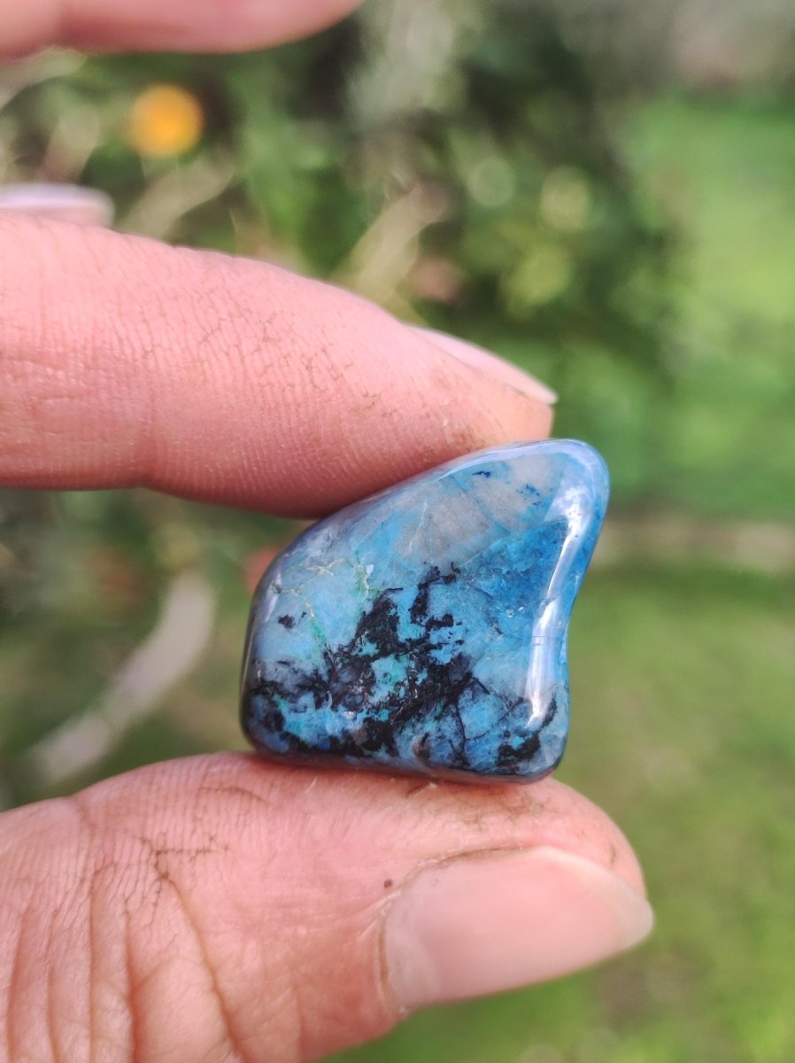 Shattuckit - Chrysocoll Dekostein Smmler Stufe blau Natur Heilstein Meditation Ritual Indianer Schamanen Edelstein Mineral Sammler - Art of Nature Berlin