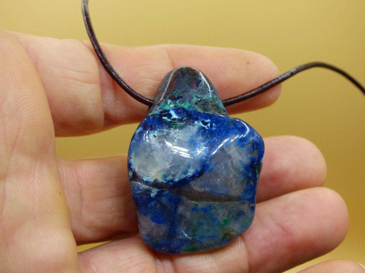 Shattuckit - Chrysocoll Edelstein Kette Heilstein Schutz Energie Geschenk Mann Frau Glück GOA Boho Tibet Ethno Natur Rarität Er Sie Vater - Art of Nature Berlin