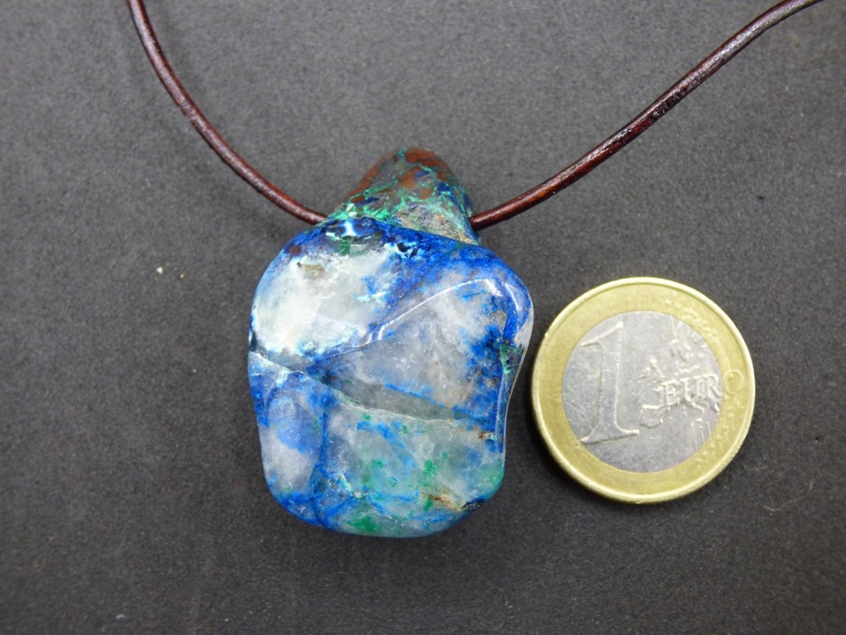 Shattuckit - Chrysocoll Edelstein Kette Heilstein Schutz Energie Geschenk Mann Frau Glück GOA Boho Tibet Ethno Natur Rarität Er Sie Vater - Art of Nature Berlin