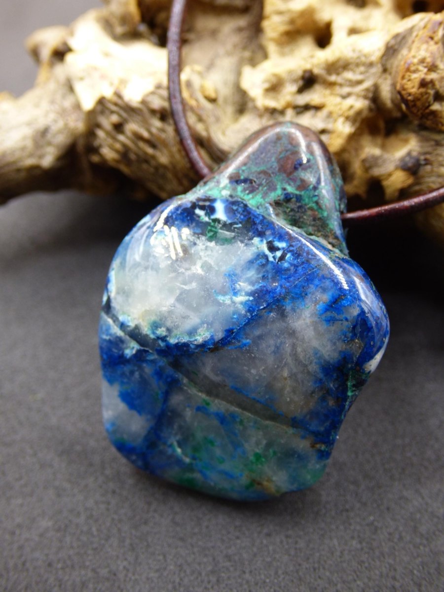 Shattuckit - Chrysocoll Edelstein Kette Heilstein Schutz Energie Geschenk Mann Frau Glück GOA Boho Tibet Ethno Natur Rarität Er Sie Vater - Art of Nature Berlin