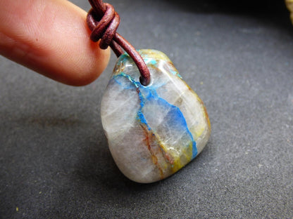 Shattuckit - Chrysocoll Edelstein Kette Heilstein Schutz Energie Geschenk Mann Frau Glück GOA Boho Tibet Ethno Natur Rarität Er Sie Vater - Art of Nature Berlin