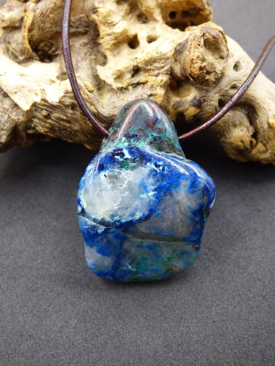 Shattuckit - Chrysocoll Edelstein Kette Heilstein Schutz Energie Geschenk Mann Frau Glück GOA Boho Tibet Ethno Natur Rarität Er Sie Vater - Art of Nature Berlin