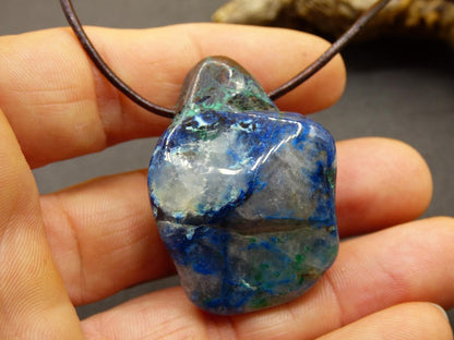 Shattuckit - Chrysocoll Edelstein Kette Heilstein Schutz Energie Geschenk Mann Frau Glück GOA Boho Tibet Ethno Natur Rarität Er Sie Vater - Art of Nature Berlin