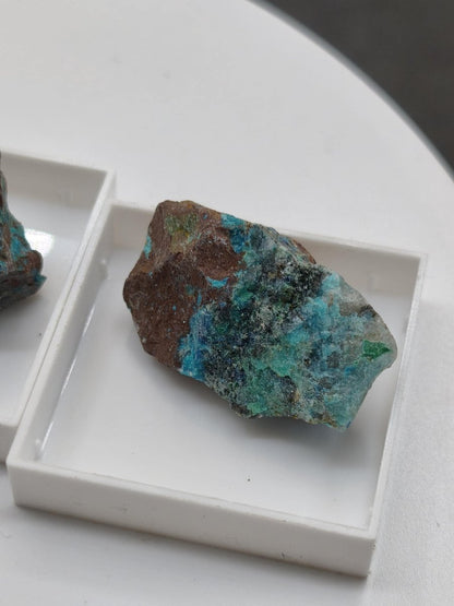 Shattuckit / Dioptas / Chrysokoll – Kaokoveld, Namibia – Stufen zur Wahl Sammler roh Mineralien Kristalle Stufe Geschenk - Art of Nature Berlin