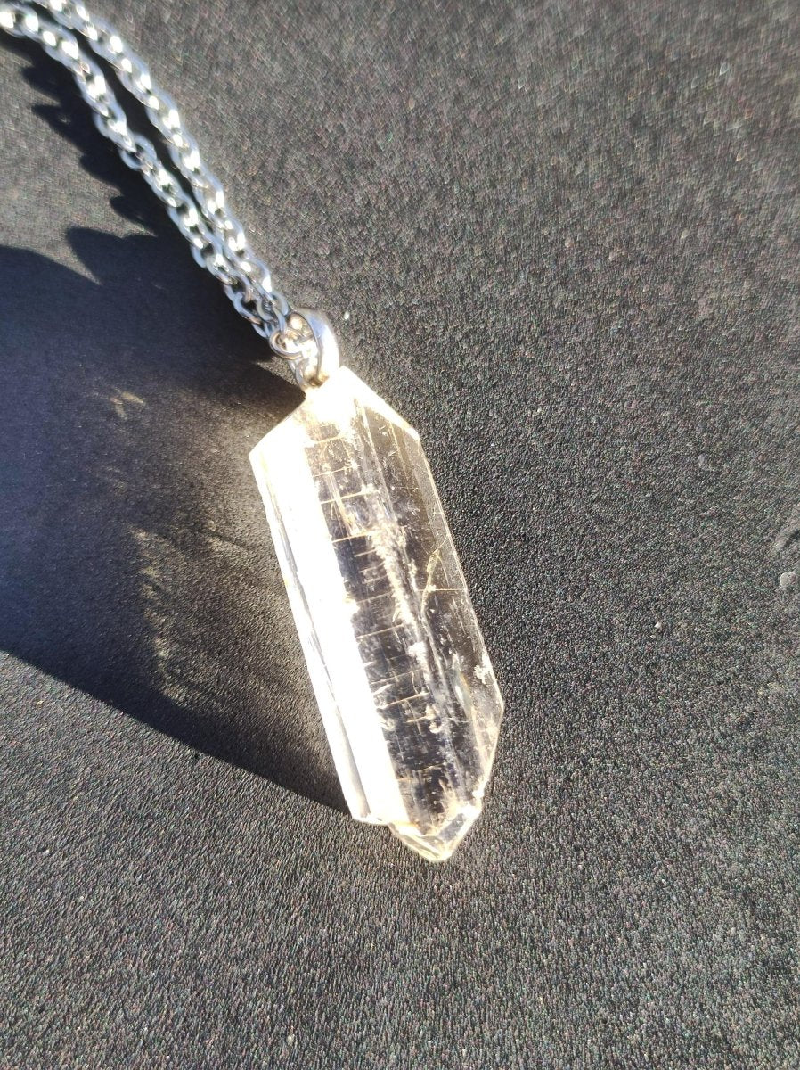 Skapolith AAA *Rarität* (gelber Wernerit)~ 925 Sterling Silber ~ Edelstein Kette ~HIPPIE ~GOA ~Boho ~Ethno ~Nature ~Heilstein - Art of Nature Berlin