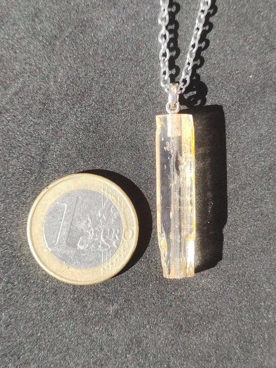 Skapolith AAA *Rarität* (gelber Wernerit)~ 925 Sterling Silber ~ Edelstein Kette ~HIPPIE ~GOA ~Boho ~Ethno ~Nature ~Heilstein - Art of Nature Berlin