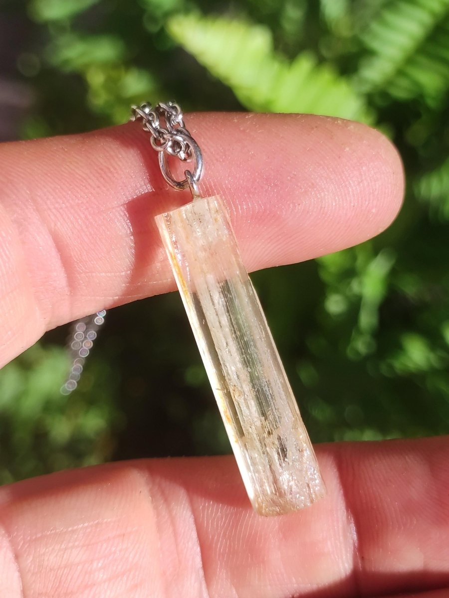 Skapolith AAA *Rarität* (gelber Wernerit)~ 925 Sterling Silber ~ Edelstein Kette ~HIPPIE ~GOA ~Boho ~Ethno ~Nature ~Heilstein - Art of Nature Berlin