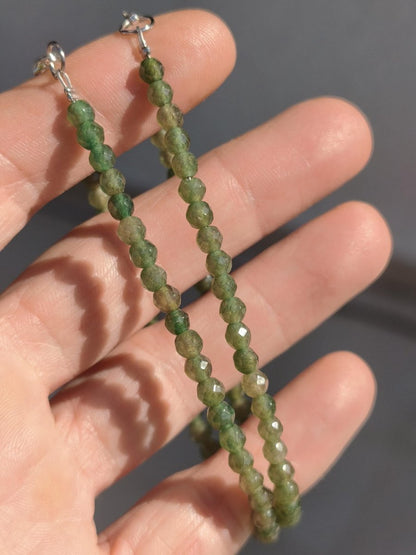 Smaragd 4mm facettiert - Edelstein Armband grün 925 Natürlich echt Heilstein Energie Echt Rarität Schmuck Frau Mann Er Sie Mutter Geschenk - Art of Nature Berlin