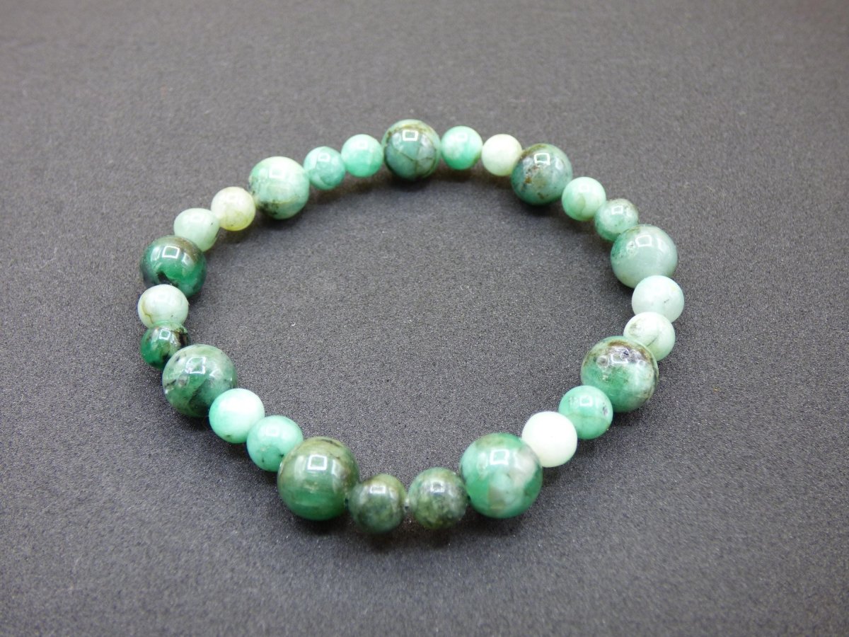Smaragd Emerald AAA Edelstein Armband Rarität echt edel hochwertig Damen Schmuck Geschenk Frau Mann Unisex grün natur Boho Hippie Schmuck - Art of Nature Berlin