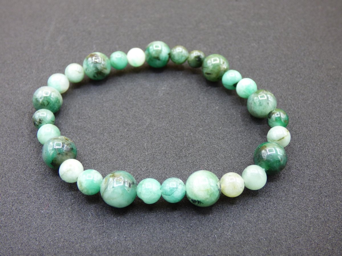 Smaragd Emerald AAA Edelstein Armband Rarität echt edel hochwertig Damen Schmuck Geschenk Frau Mann Unisex grün natur Boho Hippie Schmuck - Art of Nature Berlin