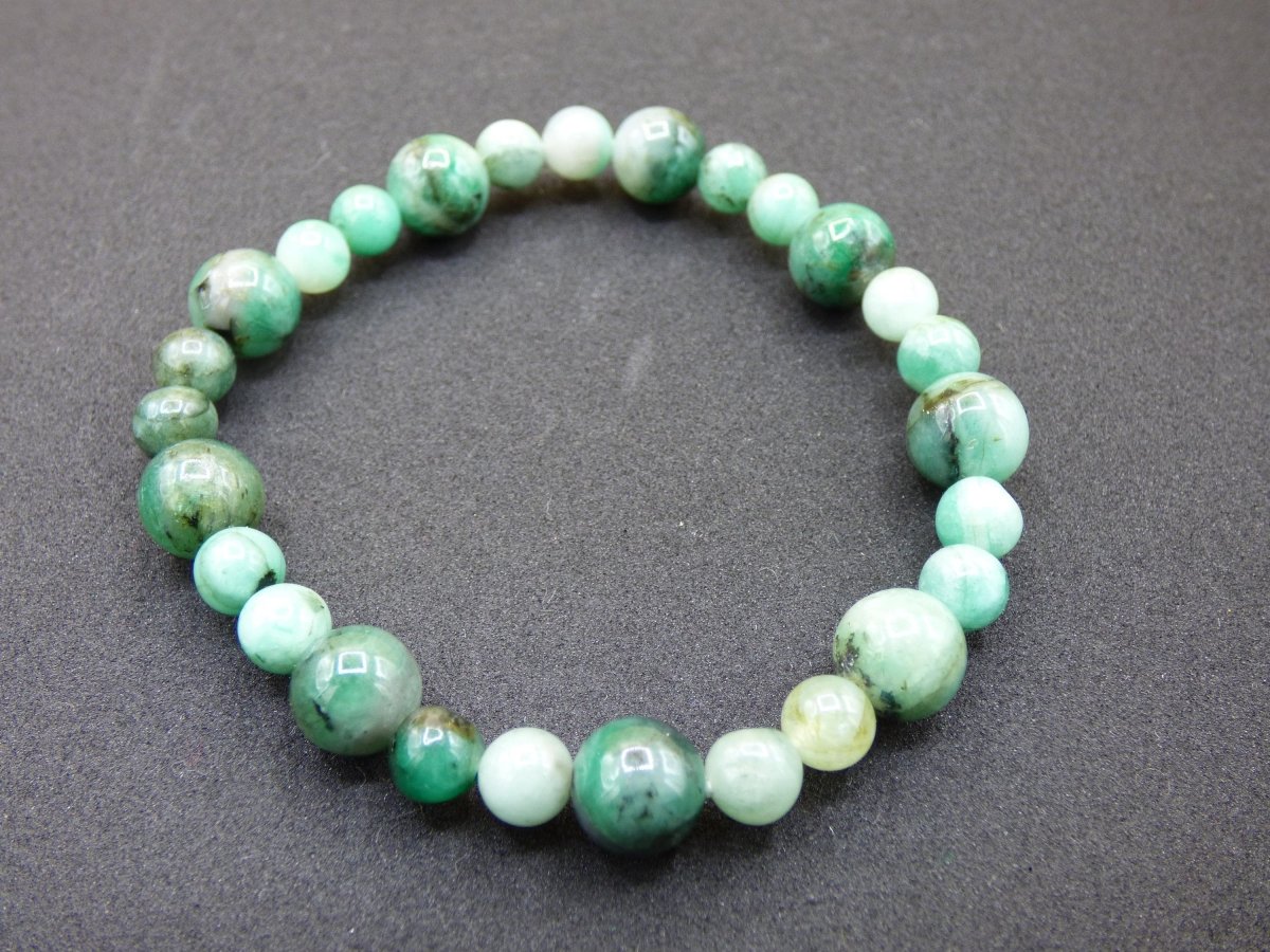 Smaragd Emerald AAA Edelstein Armband Rarität echt edel hochwertig Damen Schmuck Geschenk Frau Mann Unisex grün natur Boho Hippie Schmuck - Art of Nature Berlin