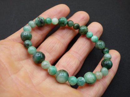 Smaragd Emerald AAA Edelstein Armband Rarität echt edel hochwertig Damen Schmuck Geschenk Frau Mann Unisex grün natur Boho Hippie Schmuck - Art of Nature Berlin