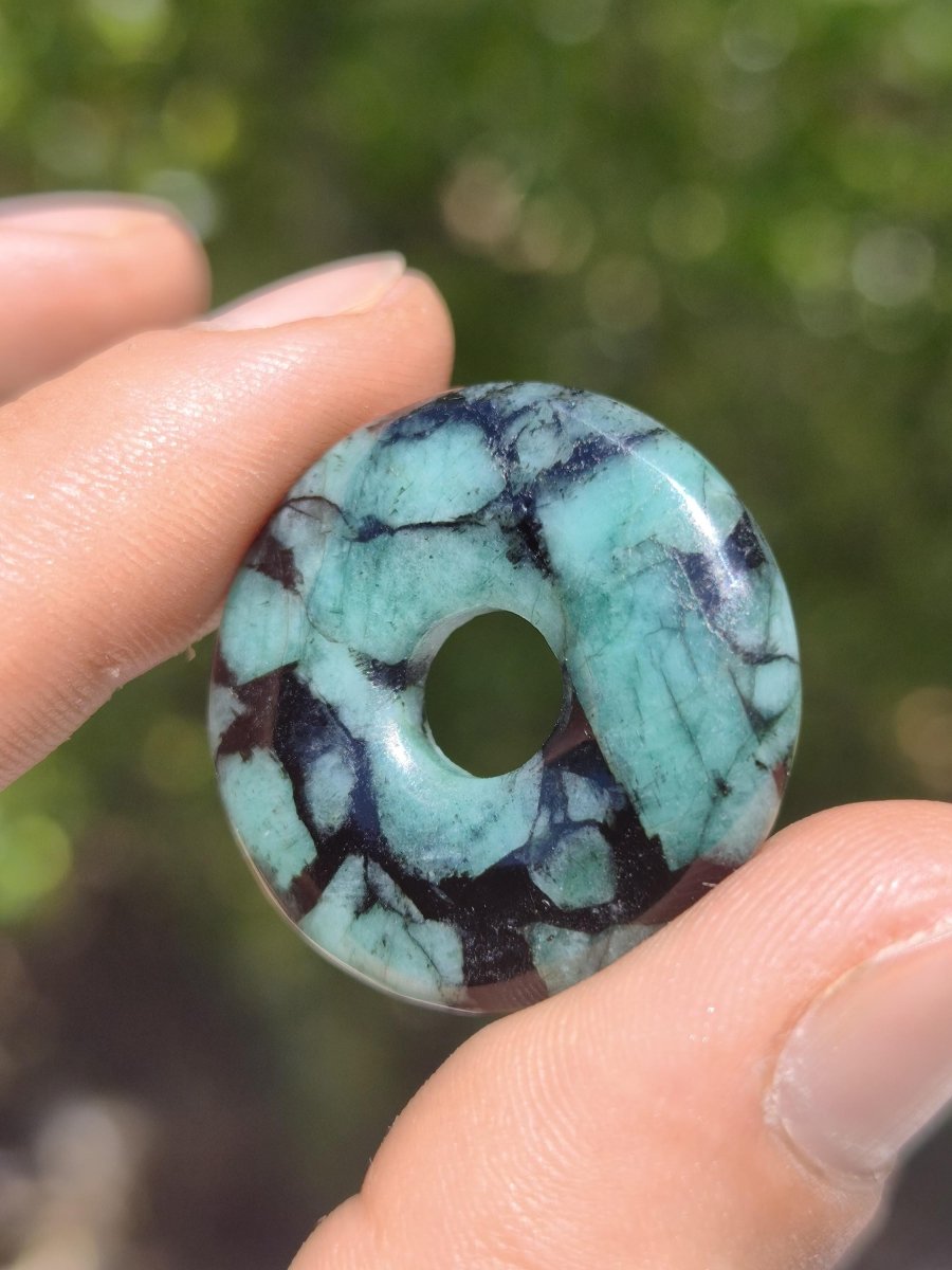Smaragd / Emerald Edelstein Kette grün natürlich Rarität Heilstein Energie Kristall Anhänger Mann Frau Kind Geschenk Er Sie Valentinstag - Art of Nature Berlin