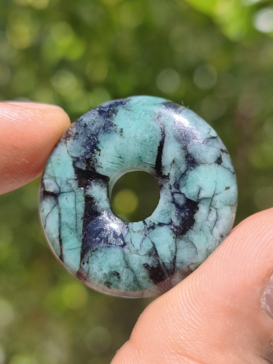 Smaragd / Emerald Edelstein Kette grün natürlich Rarität Heilstein Energie Kristall Anhänger Mann Frau Kind Geschenk Er Sie Valentinstag - Art of Nature Berlin