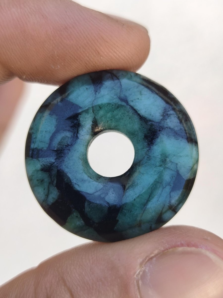 Smaragd / Emerald Edelstein Kette grün natürlich Rarität Heilstein Energie Kristall Anhänger Mann Frau Kind Geschenk Er Sie Valentinstag - Art of Nature Berlin