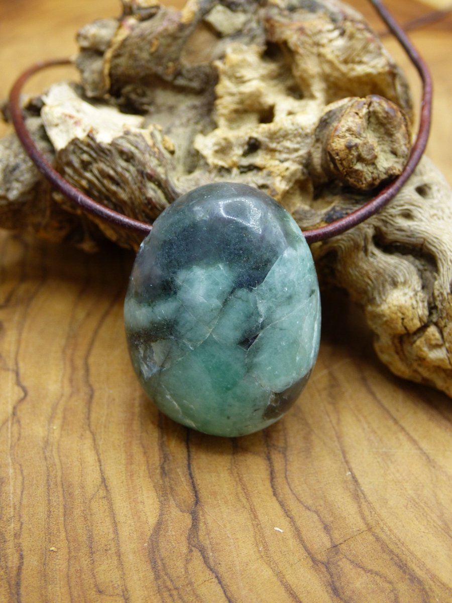 Smaragd / Emerald ~ Edelstein Kette ~HIPPIE ~GOA ~Boho ~Ethno ~Nature ~Heilstein - Art of Nature Berlin