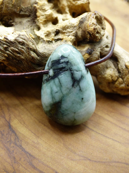 Smaragd / Emerald ~ Edelstein Kette ~HIPPIE ~GOA ~Boho ~Ethno ~Nature ~Heilstein - Art of Nature Berlin