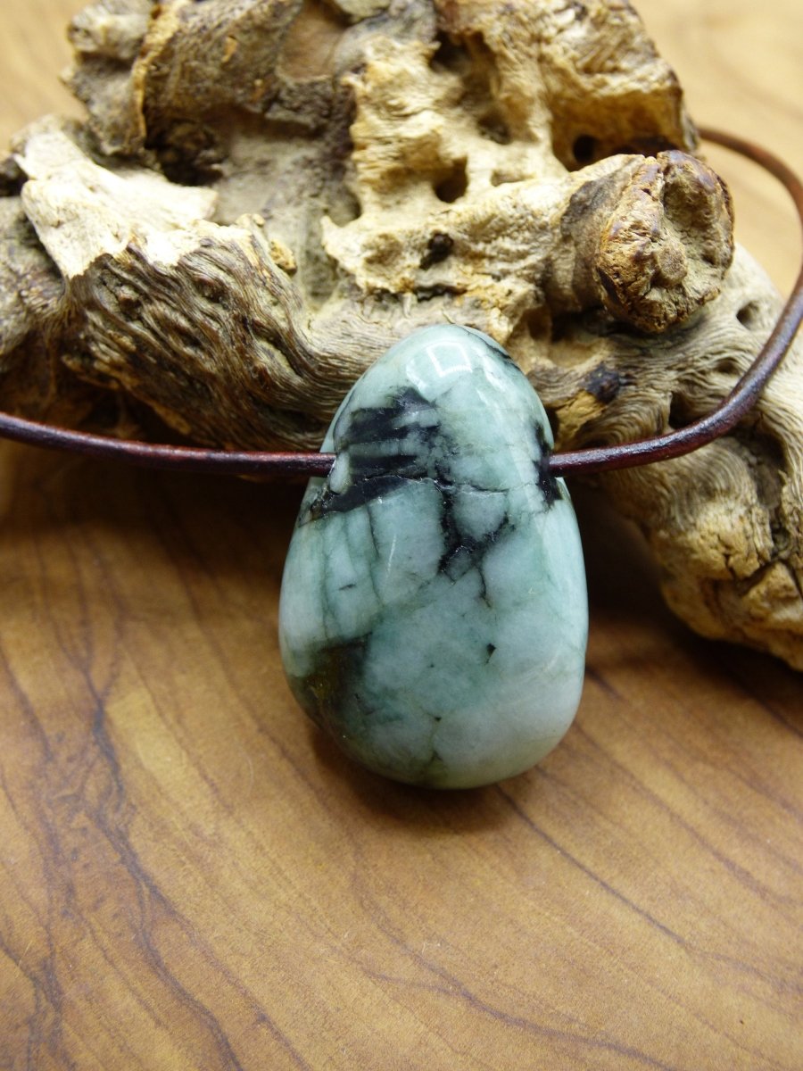 Smaragd / Emerald ~ Edelstein Kette ~HIPPIE ~GOA ~Boho ~Ethno ~Nature ~Heilstein - Art of Nature Berlin