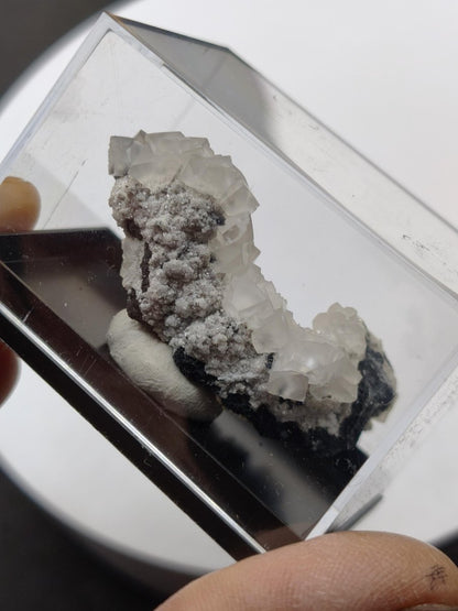 Smithsonit mit Willemit Tsumeb Namibia Historische Mineralstufe vor 1972 Ex Ilse Baer Sammlung Seltenes Sammler Mineral Kristall Stufe - Art of Nature Berlin