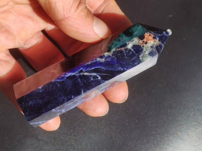 Sodalith A ~ Kristall Point Spitze Turm Obelisk ~ Magische Edelstein Deko ~Massagestab ~Crystal ~HIPPIE ~GOA ~Heilstein - Art of Nature Berlin