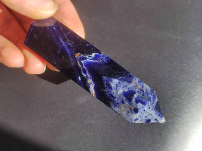 Sodalith A ~ Kristall Point Spitze Turm Obelisk ~ Magische Edelstein Deko ~Massagestab ~Crystal ~HIPPIE ~GOA ~Heilstein - Art of Nature Berlin