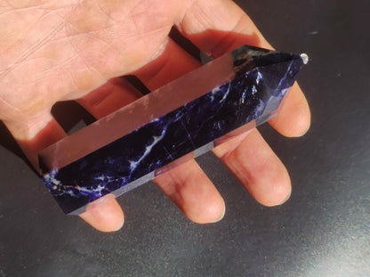 Sodalith A ~ Kristall Point Spitze Turm Obelisk ~ Magische Edelstein Deko ~Massagestab ~Crystal ~HIPPIE ~GOA ~Heilstein - Art of Nature Berlin