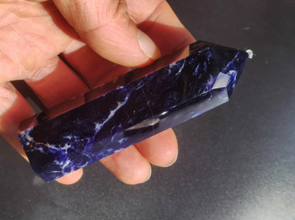 Sodalith A ~ Kristall Point Spitze Turm Obelisk ~ Magische Edelstein Deko ~Massagestab ~Crystal ~HIPPIE ~GOA ~Heilstein - Art of Nature Berlin