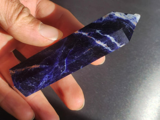 Sodalith A ~ Kristall Point Spitze Turm Obelisk ~ Magische Edelstein Deko ~Massagestab ~Crystal ~HIPPIE ~GOA ~Heilstein - Art of Nature Berlin