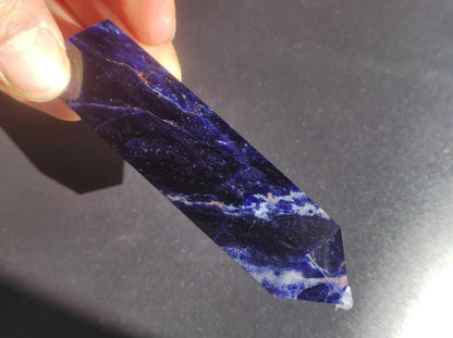 Sodalith A ~ Kristall Point Spitze Turm Obelisk ~ Magische Edelstein Deko ~Massagestab ~Crystal ~HIPPIE ~GOA ~Heilstein - Art of Nature Berlin