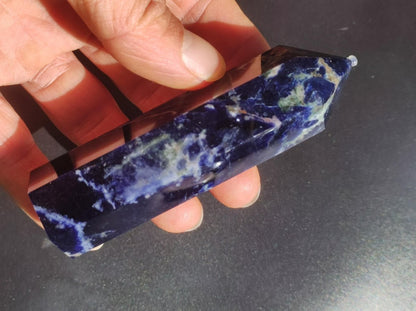 Sodalith A ~ Kristall Point Spitze Turm Obelisk ~ Magische Edelstein Deko ~Massagestab ~Crystal ~HIPPIE ~GOA ~Heilstein - Art of Nature Berlin