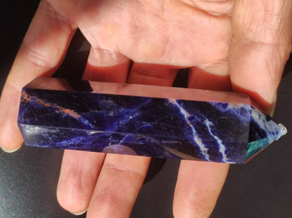 Sodalith A ~ Kristall Point Spitze Turm Obelisk ~ Magische Edelstein Deko ~Massagestab ~Crystal ~HIPPIE ~GOA ~Heilstein - Art of Nature Berlin