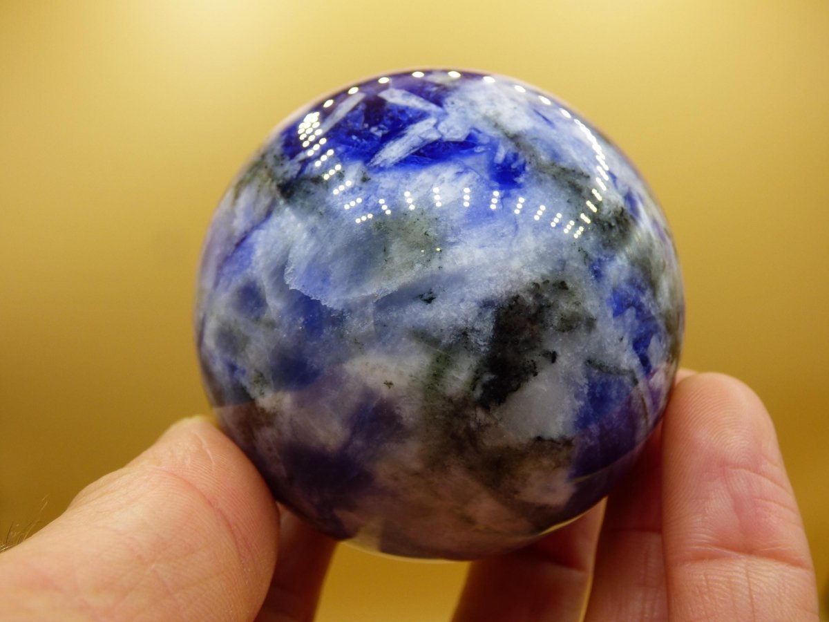 Sodalith - Edelstein Kugel Deko Sphere Massage Kristall Spielkugel Meditation Heilstein Frau Mann Geschenk Er Sie Haus Energie Traum Wohnen - Art of Nature Berlin