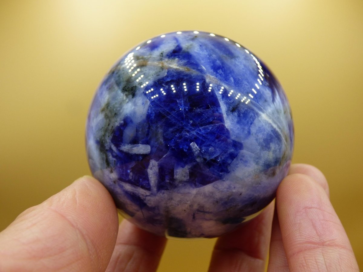 Sodalith - Edelstein Kugel Deko Sphere Massage Kristall Spielkugel Meditation Heilstein Frau Mann Geschenk Er Sie Haus Energie Traum Wohnen - Art of Nature Berlin