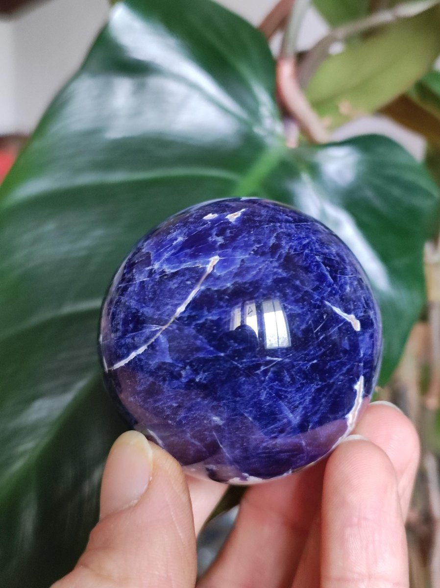 Sodalith - Edelstein Kugel Deko Sphere Massage Kristall Spielkugel Meditation Heilstein Frau Mann Geschenk Er Sie Haus Energie Traum Wohnen - Art of Nature Berlin