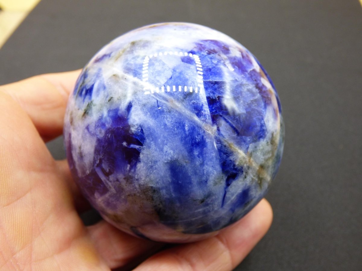 Sodalith - Edelstein Kugel Deko Sphere Massage Kristall Spielkugel Meditation Heilstein Frau Mann Geschenk Er Sie Haus Energie Traum Wohnen - Art of Nature Berlin