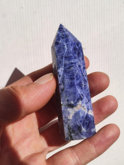 Sodalith ~ Kristall Point Spitze Turm Obelisk ~ Magische Edelstein Deko ~Massagestab ~Crystal ~HIPPIE ~GOA ~Heilstein - Art of Nature Berlin