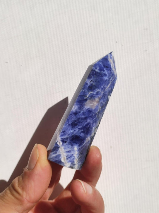 Sodalith ~ Kristall Point Spitze Turm Obelisk ~ Magische Edelstein Deko ~Massagestab ~Crystal ~HIPPIE ~GOA ~Heilstein - Art of Nature Berlin